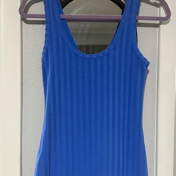 AERIE BLUE OFFLINE MIDI DRESS EUC S - Picture 3 of 4